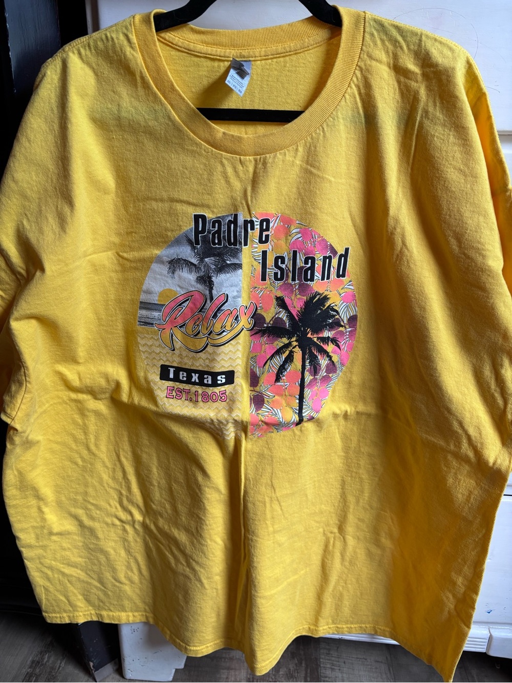 Gildan Yellow Kids' Padre Island Graphic Tee